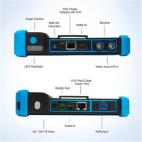 Monitor All-in-One IPC-5100 Plus 4K CVI TVI SDI 8MP IPS con Pantalla Táctil, Probador de Cámaras IP CCTV con Rastreador de Cables