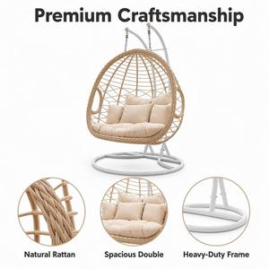 Hamaca Doble Moderna y Sencilla <span class=keywords><strong>para</strong></span> Patio, Exterior e Interior, Tipo Lazy Nest, Venta al Por Mayor 2026 - Product Image 4