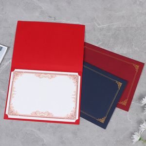 Manufacture Custom Waterproof <strong>A4</strong> Diploma <strong>Certificate</strong> <strong>Frame</strong> Holder Folder Printing - Product Image 2