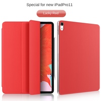 Penutup pintar Folio kulit PU lipat tiga, casing Tablet tahan guncangan pelindung cetakan pribadi untuk T21 10.4