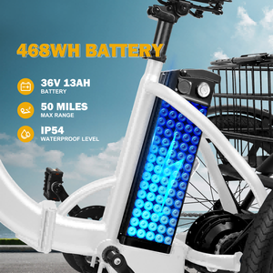 Qlife Triker Folding Pet Basket <strong>Three</strong> <strong>Wheeled</strong> Senior Electric Pedal Assist Trike Cargo <strong>Bike</strong> for <strong>Adult</strong> - Product Image 4