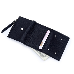 도매 소가죽 여성용 소형 삼단 카드 지갑 2026 신상 패션 심플 도난 방지 카드 리더기 - Product Image 4