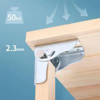 Charnières de support de couvercle en bronze, accessoires de meubles pour vitrine, armoire