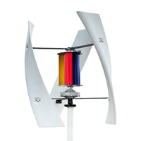 Kit générateur éolien à axe vertical Elege 5KW solaire-éolien 24V 48V avec batterie lithium-ion et sortie 220VAC certifié CE pour usage domestique