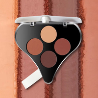CC30605 Palette de fards à paupières scintillants de marque propre, poudre d'ombre à paupières lumineuse personnalisée, échantillon de maquillage sec moyen pour vente en gros