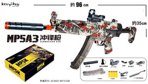 Pistolet à balle souple électrique manuel <span class=keywords><strong>Mp5k</strong></span> Jel garçon cadeau tir rapide pistolet jouet pliable automatique Splash tir en plein air - Product Image 5