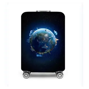 4 आकार में उपलब्ध सामान कवर स्पैन्डेक्स इलास्टिक सामान सूटकेस सुरक्षात्मक कवर
