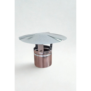 Tapa de chimenea de acero galvanizado tipo inserto, cubierta fija para chimeneas de techo - Product Image 2