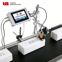 Nouvelle machine de codage industriel par lots de 62,5 mm, imprimante jet d'encre UV en ligne de 7 pouces pour date d'expiration, étiquettes, codes QR et cartes