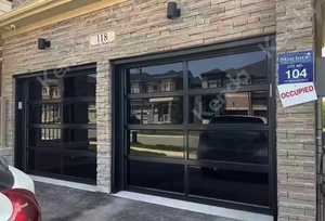 <span class=keywords><strong>Porte</strong></span> de <span class=keywords><strong>garage</strong></span> à vue complète pour <span class=keywords><strong>2</strong></span> <span class=keywords><strong>voitures</strong></span> avec ouverture à distance en métal encadré de plexiglas Portes d'entrée de voiture pliantes de la maison <span class=keywords><strong>Garage</strong></span> - Product Image 3