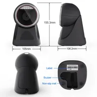 Sensor de imagen CMOS de detección automática, escáner de código de barras 2D, luz LED USB, caja de pago electrónico montable en pared, quiosco de escritorio certificado ROHS almacenado