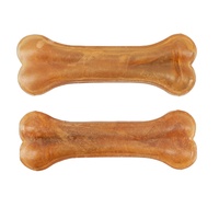 Umwelt freundliches Knochen form Rindsleder Dog Chew Toy