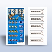 Boletos de Lotería Nevada con Ventana de 5 Opciones de Gano, Impresión de Datos Variables, Material de Cartón, Impresión CMYK