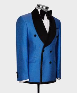 Ensemble de blazer slim fit en <span class=keywords><strong>velours</strong></span> <span class=keywords><strong>marron</strong></span> à double boutonnage pour hommes, mariage et affaires, vente en gros en usine de costumes de bureau - Product Image 4
