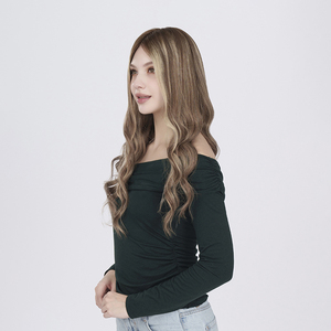 Perruque Lace Front # Perruque en cheveux humains RH3/12 prête à être expédiée, perruque à dentelle, ondulée - Product Image 4