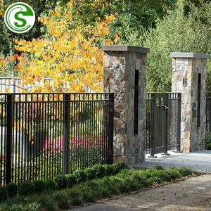 Fournitures de jardin de haute qualité Panneaux de clôture en fer Clôture de jardin Résidentielle Clôture en fer forgé bon marché - Product Image 2