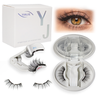 Cils magnétiques doux réutilisables personnalisés avec applicateur, sans colle, ensemble de cils imperméables, courbure D, certifiés CE