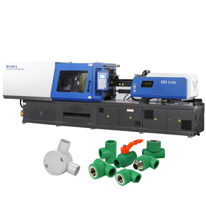 Haida HD210L máquina de moldeo por inyección de preformas nueva fabricación de cajas eléctricas horizontales para accesorios de tubería de PVC PPR ABS PP PLC tornillo PET - Product Image 2