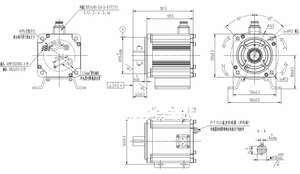Motor Servo AC Monofásico de Alta Eficiencia, Serie PMSM 130ST, 10kW, 208-230V, Impermeable IP67, para Compresor de Aire de Vehículos Eléctricos - Product Image 5