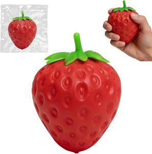 Giocattolo Antistress di Alta Qualità a Forma di Fragola, in Silicone Morbido, Divertente Giocattolo Educativo TPR Taba Squishy - Product Image 3
