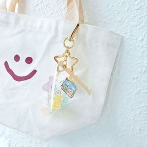 Wholesale Custom Printed Japanese <b>Anime</b> Figure <b>Keychain</b> Clear Plastic Candy <b>Keychain</b> with Metal and Resin Alloy Usage - Product Image 3