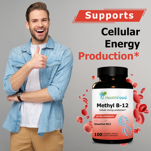 Hot Sale Methyl B12 Chewable Tablets 100 Count for Cellular Energy Production Cellular Energy Production and Brain Health - Product Image 4