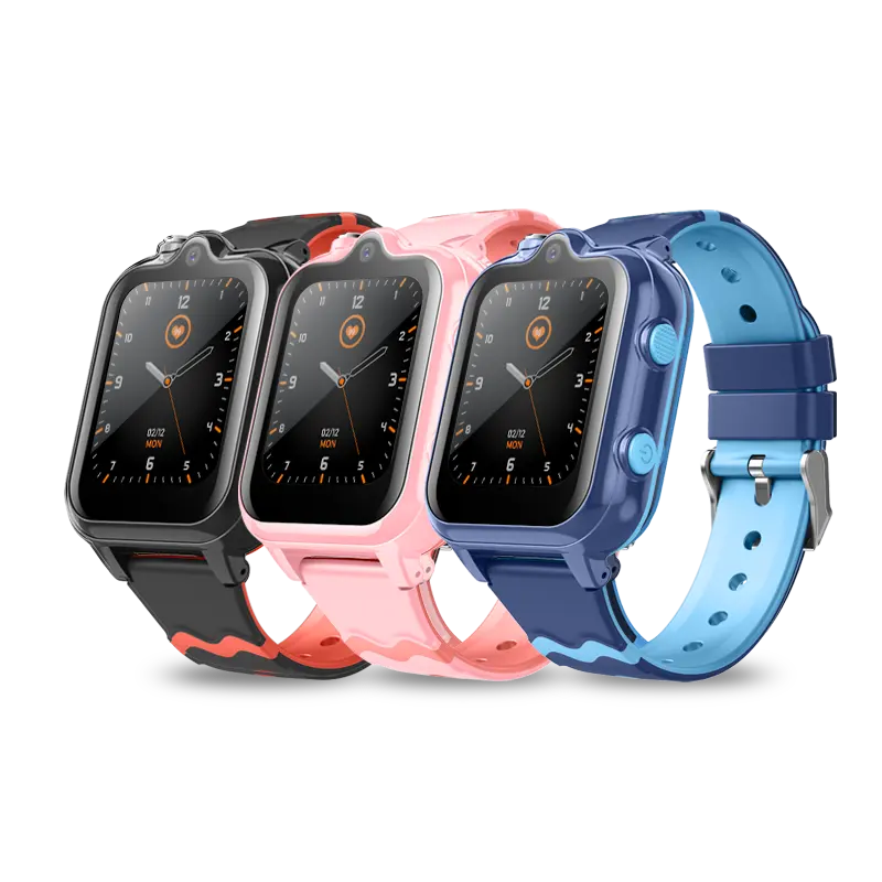 Hot Sale Dual cameras 4G kids smart watch with calling Lbs Wifi Location Video 1.69 Large screen Smart Watches For Kids