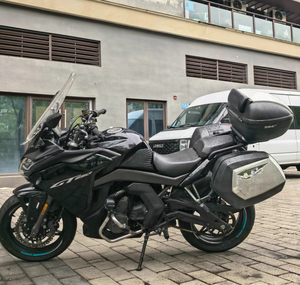 Moto d'aventure d'occasion Trk502 noire, 3 cylindres, avec compartiment à bagages, pour longs trajets, modèle <span class=keywords><strong>2018</strong></span> - Product Image 4