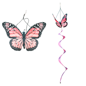 Girandola a forma di farfalla in tessuto <span class=keywords><strong>da</strong></span> 59 pollici |   Girandola Arcobaleno Sospesa per <span class=keywords><strong>Giardino</strong></span> e Campeggio |   Decorazioni <span class=keywords><strong>da</strong></span> <span class=keywords><strong>Giardino</strong></span> Resistenti ai Raggi UV - Product Image 4