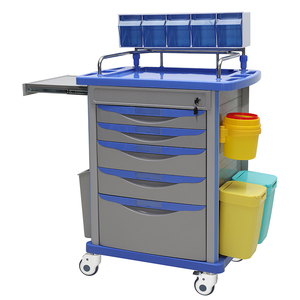 MN-AC001 Gloednieuwe Ziekenhuis Multifunctionele Anesthesie Abs Plastic Medische Ziekenhuis Trolleykar - Product Image 2