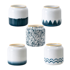 Pots de jardinières succulentes en céramique, artisanat en porcelaine de Style japonais comme cadeau pour maman, sœur, tante - Product Image 1