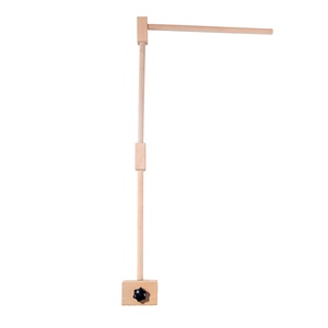Supporto per mobiletto culla in legno Montessori, base di fissaggio con morsetto per decorazioni da <span class=keywords><strong>cameretta</strong></span>, campanello sospeso per culla - Product Image 1