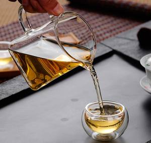 Fatto a mano in vetro borosilicato ad alto contenuto <span class=keywords><strong>di</strong></span> <span class=keywords><strong>giustizia</strong></span> tazza <span class=keywords><strong>di</strong></span> Kung Fu da tè trasparente filtro quadrilatero <span class=keywords><strong>di</strong></span> grande capacità Drinkware addensato - Product Image 2