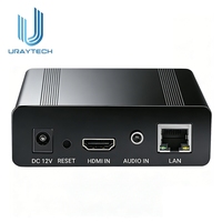 Encodeur vidéo URay HEVC HD HDMI vers IP, IPTV HD 1080P 1080i, encodeur de diffusion en direct, H.265 H.264 SRT