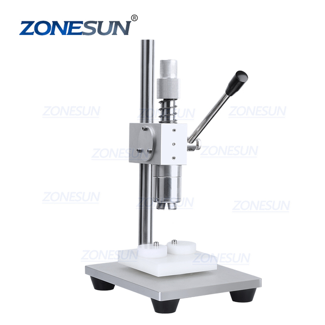 ZONESUN ZS-TVC2 Manual Aluminum Plastic Cap Glass Small Vial Bottle Crimp Capping Sealing Machine