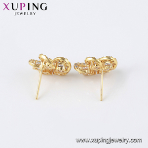 <span class=keywords><strong>80310</strong></span> Xuping เครื่องประดับขายส่งเพทายราคาไม่แพงแฟชั่นที่เรียบง่ายเพชรขนาดเล็กประณีตกลีบดอกต่างหู - Product Image 3