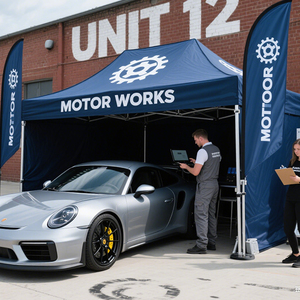 Khung nhôm tán quảng cáo gấp Pop up cho triển lãm thương mại hiển thị các sự kiện lều ngoài trời Nhà cung cấp lều với logo 10x10 - Product Image 3