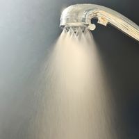 Ensemble de robinetterie de douche beauté à nano-microbulles, déchloration, filtration, multifonctionnel, monocommande, en plastique chromé, jet doux, moderne