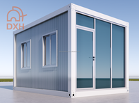 Mini-maison conteneur préfabriquée personnalisée, démontable, écologique et moderne, disponible en 20ft, 10ft, 15ft, pour un logement mobile et portable.