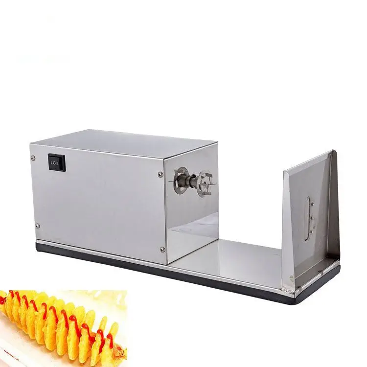 Hot selling Curly Fry Cutter Small Scale Potato Chips Machine