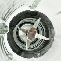 Mixeur Électrique 2-en-1 Personnalisé en Usine, 850W, 5 Vitesses, avec Bol en Acier Inoxydable, pour Jus et Boissons