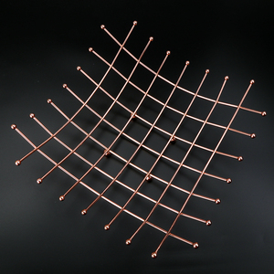 Panier de rangement en fil métallique rose doré pour fruits, collations, plateau, porte-outils de cuisine - Product Image 3