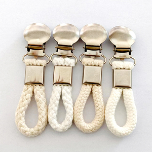 Crochets de torchon en coton tissé boucles Clips <span class=keywords><strong>pour</strong></span> <span class=keywords><strong>accrocher</strong></span> des chevilles de serviette de plage <span class=keywords><strong>pour</strong></span> salle de bain cuisine pinces de serviette de cuisine - Product Image 5