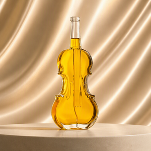 Botellas de Whisky de Vidrio Súper Flint, Cuadradas y Planas, con Forma de Águila, de Borosilicato Premium, con Tapón de Corcho - Product Image 1