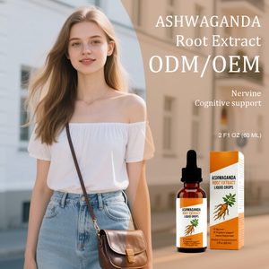 アシュワガンダ根エキス液滴 - 神経と認知機能をサポートする栄養補助食品 |   2液量オンス（60ml） |   OEM/ODM - Product Image 2