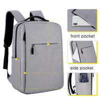 Vente en gros sac d'école Oxford avec impression de logo personnalisée pour les voyages d'affaires sac à dos pour ordinateur portable avec USB