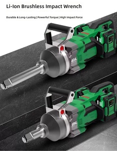 <span class=keywords><strong>Llave</strong></span> de <span class=keywords><strong>Impacto</strong></span> Eléctrica sin Escobillas de 3000 Nm, 21 V, 2 Baterías de Litio de 8.0 Ah, Accionamiento de 1 Pulgada, para Reparación Industrial de Tuercas de Rueda de Camiones de Uso Pesado - Product Image 2