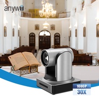 Anywii 1080p PTZ caméra de vidéoconférence caméra de diffusion en direct zoom 20x poe équipement de caméras de diffusion en direct