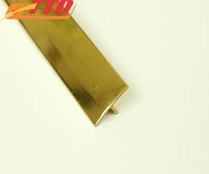 Decoración moderna para el hogar, diseño personalizado, tiras de latón pulido, fábrica al por mayor, accesorios de azulejos de Metal de 1mm respetuosos con el medio ambiente - Product Image 2