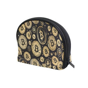 Trousse de Maquillage Coque Motif Pièces de Monnaie pour Fille, Personnalisable, Pochette de Rangement Zippée, Sac de Voyage Portable et Durable pour Cosmétiques et Maquillage - Product Image 3